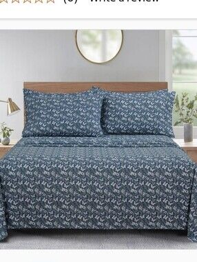 South Point Home Fashions Microfiber 6-piece Sheet Set, New, Butterfly Flowers